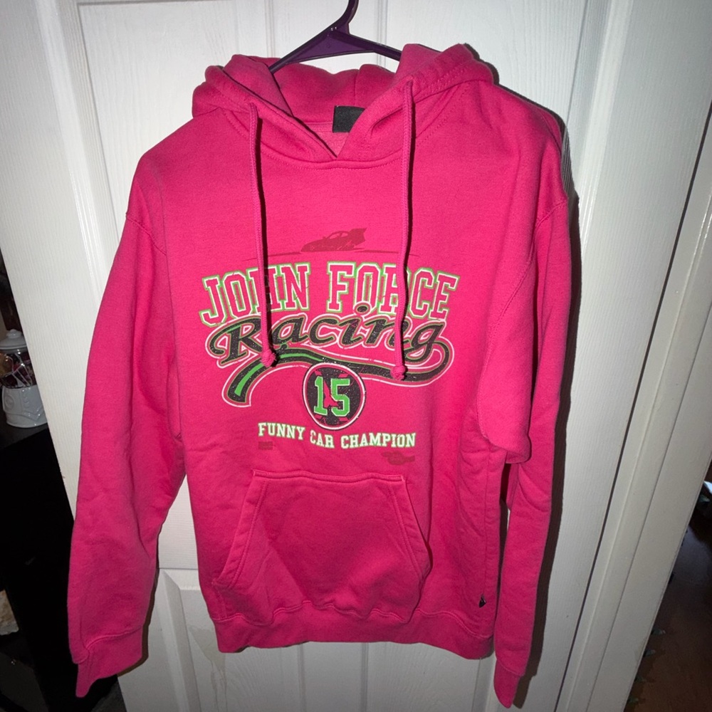 John force racing hoodie signed !